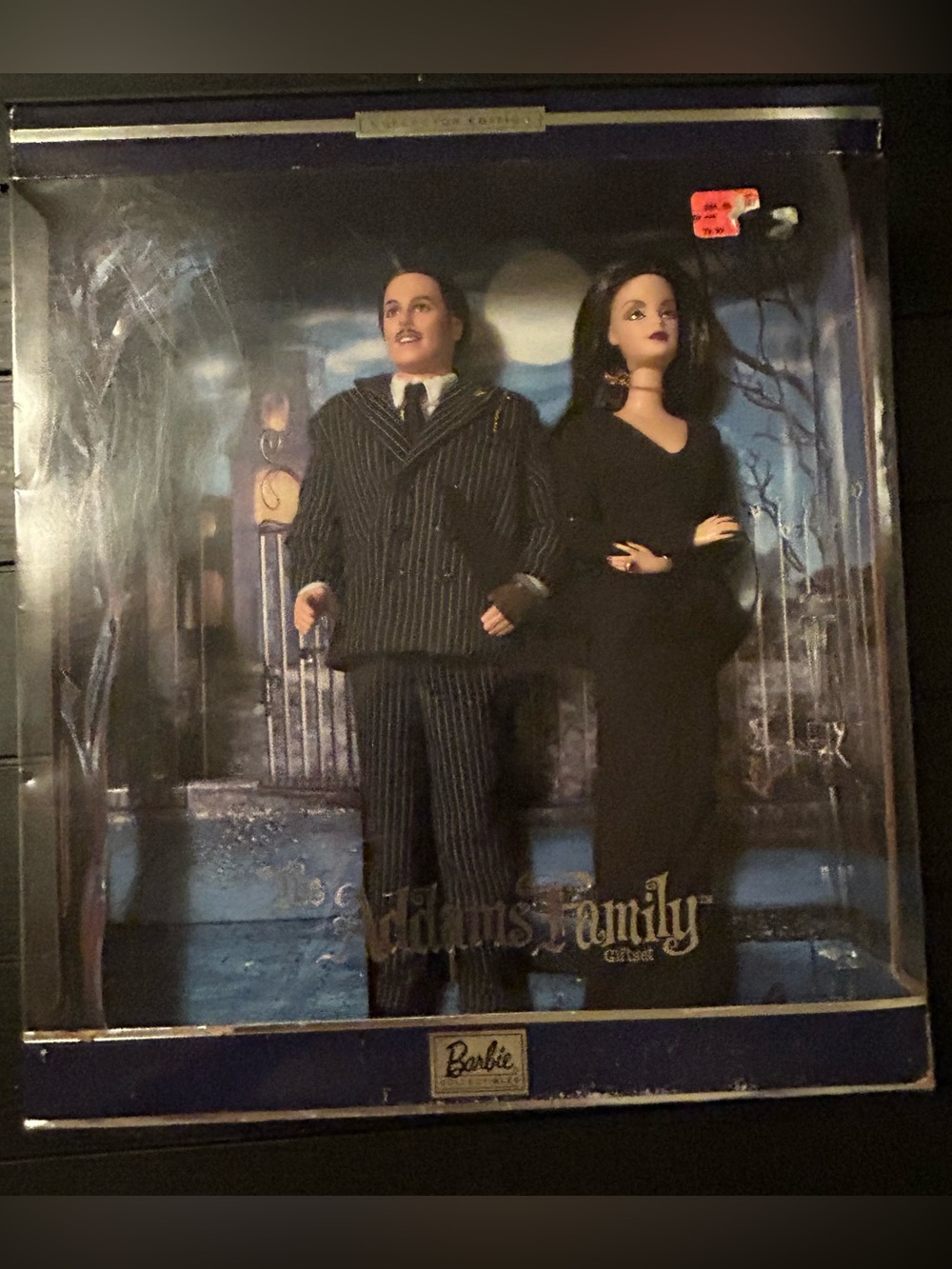 Addams Family Barbie Morticia & Gomez Dolls — Black 2000
